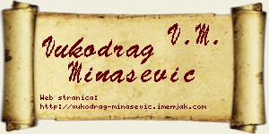 Vukodrag Minašević vizit kartica